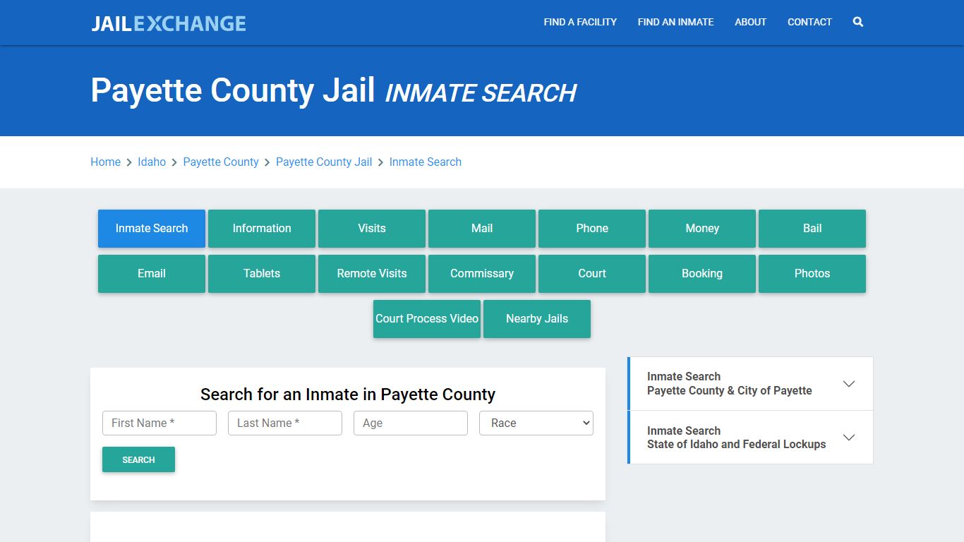 Payette County Jail, ID Inmate Search: Roster & Mugshots