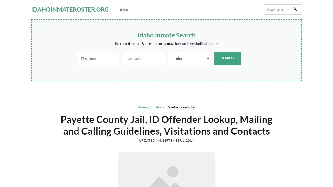 Payette County Jail, ID: Inmate Search Options, Visitations, Contacts